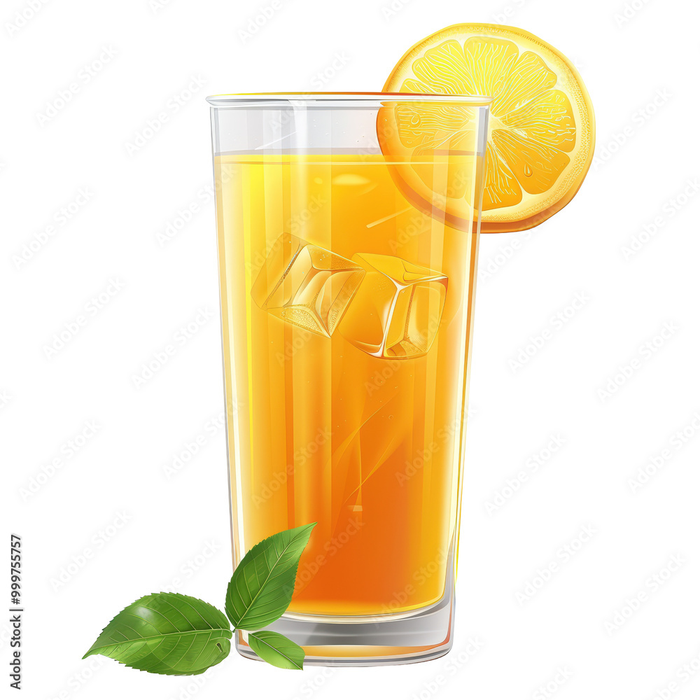 Fresh Orange Juice on Transparent Background Fresh Orange Juice on Transparent Background