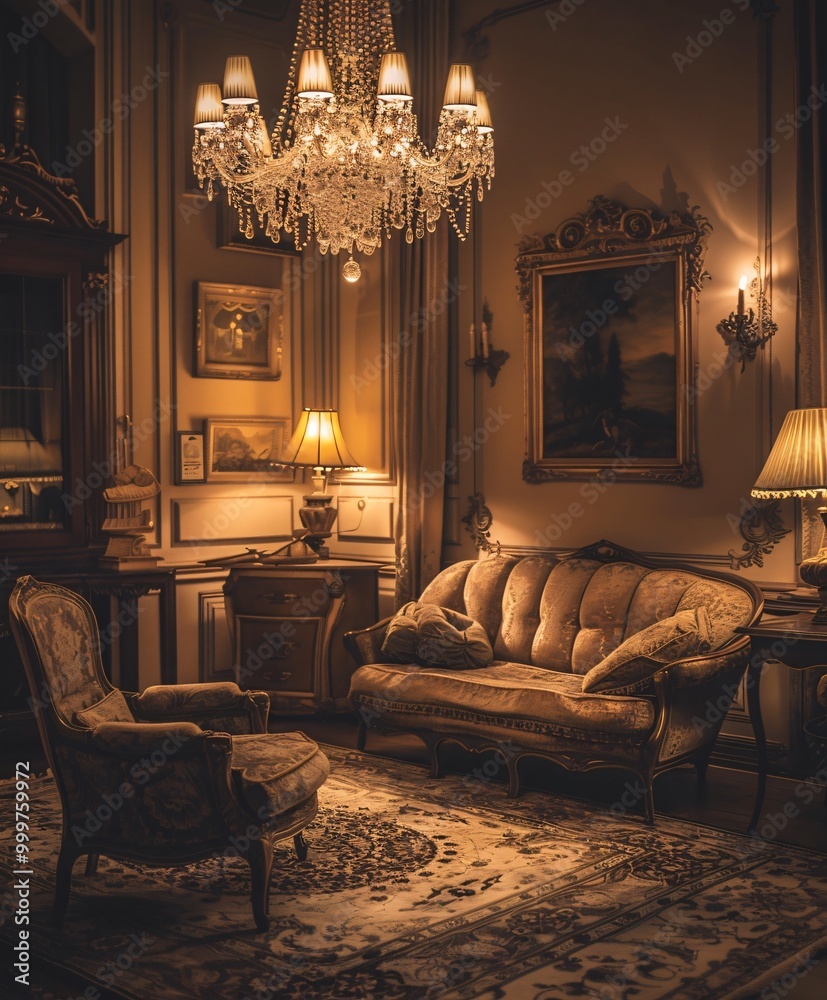 Fototapeta premium vintage living room