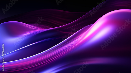 Blue purple wavy abstract background