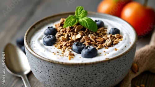  Deliciously healthy breakfast bowl ready to enjoy