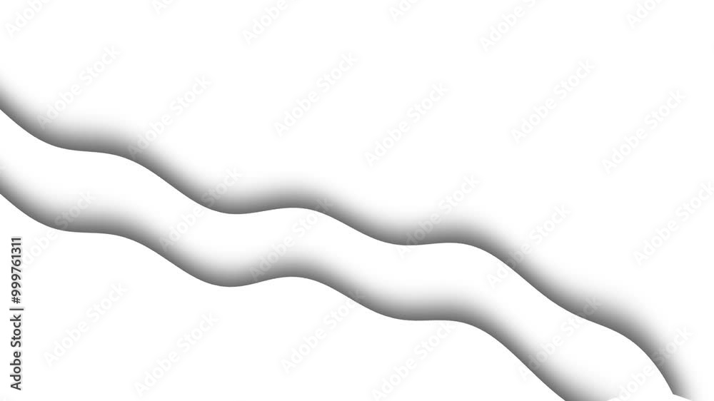 White abstract background Wave line animation minimalist 3d White abstract background Wave line animation minimalist 3d