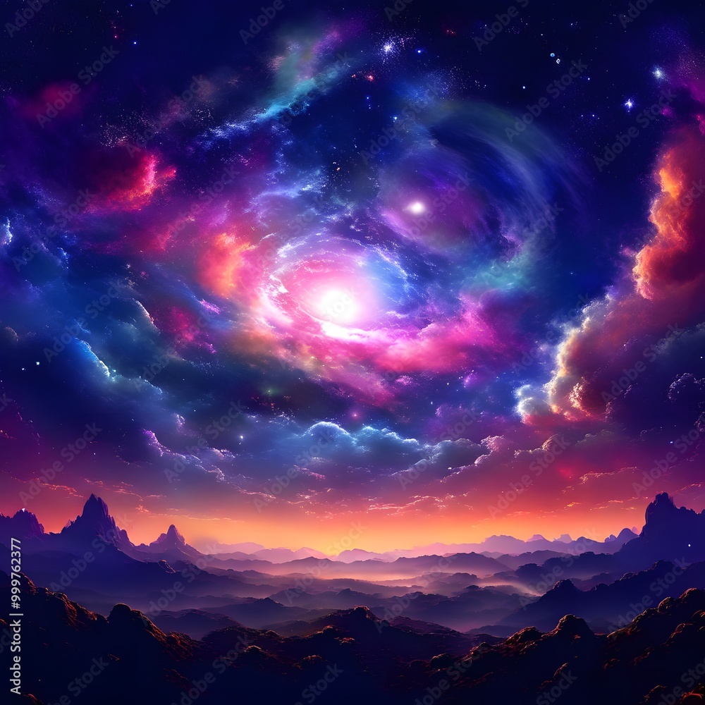 Cosmic galaxy sky Cosmic galaxy sky
