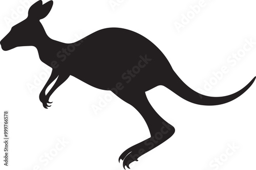 kangaroo vector silhouette