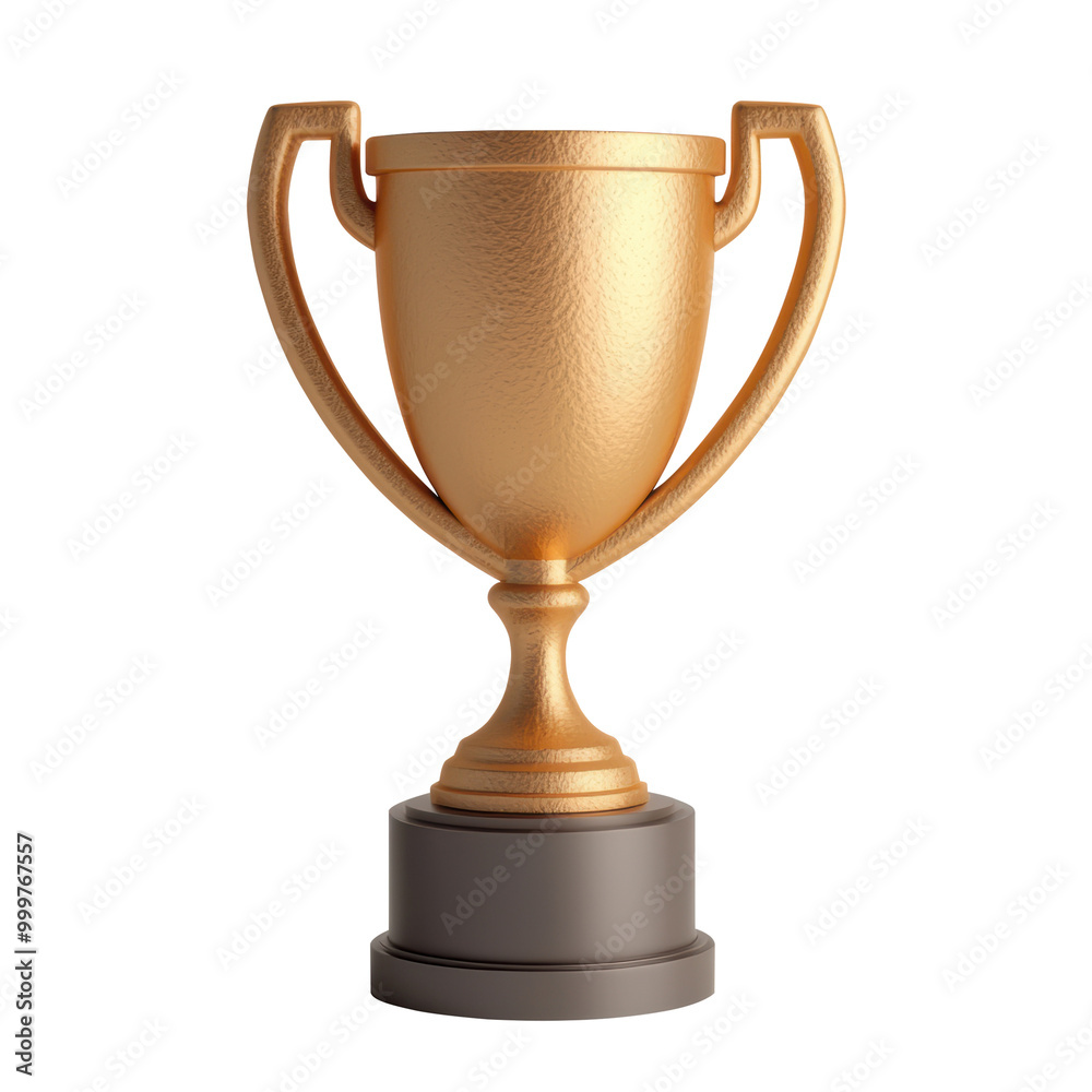 3D illustration of a bronze trophy cup featuring a textured surface. Ideal for symbolizing third place in competitions or achievement in sports. Isolated on transparent background, png. 3D illustration of a bronze trophy cup featuring a textured surface. Ideal for symbolizing third place in competitions or achievement in sports. Isolated on transparent background, png.