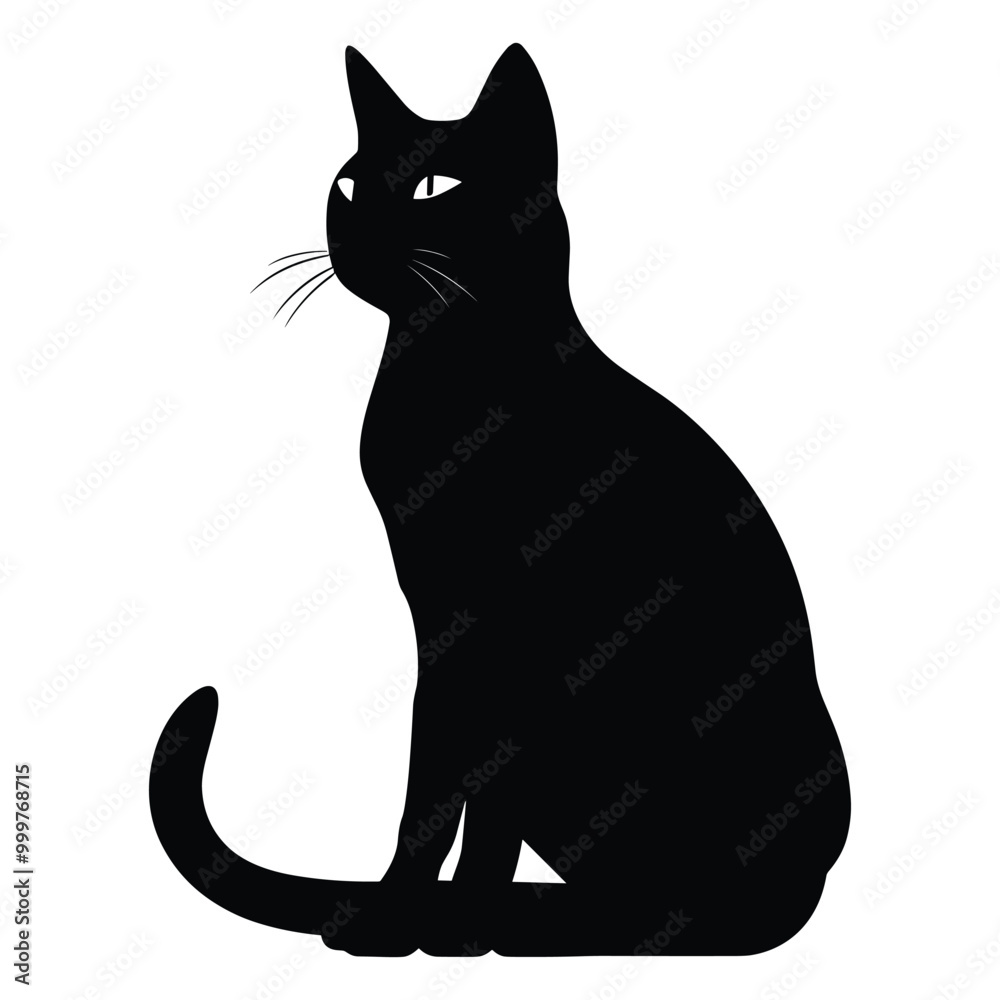Fototapeta premium Cat silhouette vector