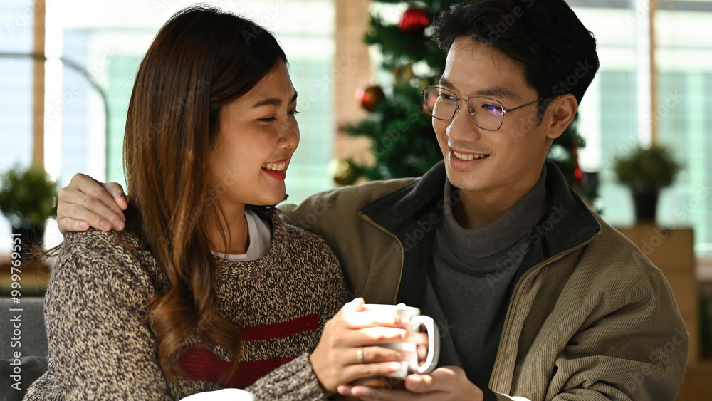 Warm Moments: Sharing Joy in Togetherness between Young adult couple Warm Moments: Sharing Joy in Togetherness between Young adult couple