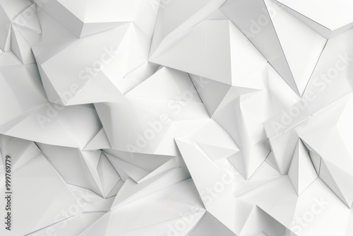 A collection of white origami paper planes on a flat surface