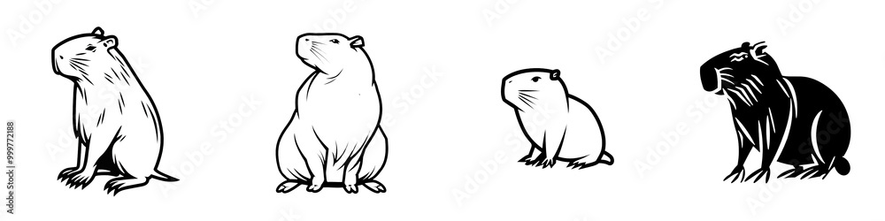 Colorful abstract animal silhouettes on a black background. Colorful abstract animal silhouettes on a black background.