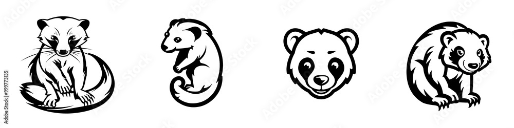 Set of unique decorative badges with intricate designs, isolated on a white background for versatile use. Set of unique decorative badges with intricate designs, isolated on a white background for versatile use.