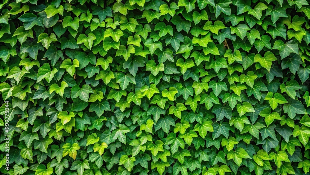 Green ivy leaf texture wall background with copy space in garden Green ivy leaf texture wall background with copy space in garden