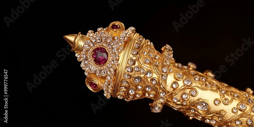 A luxurious golden pen ador...