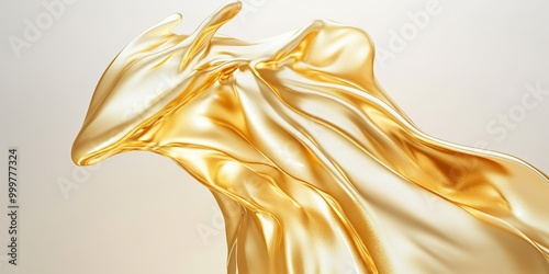A shimmering, golden fabric...