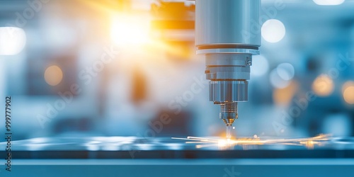 A high-tech laser cutting m...