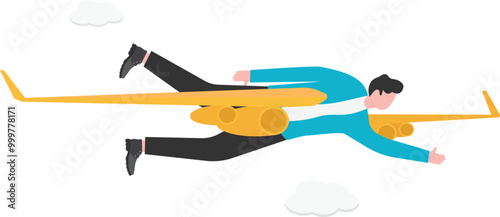 The development of a successful business or career, the super ambition or quest of a superman or businessman,

