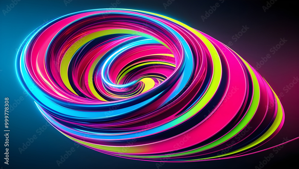 Abstract background with colorful glowing lines in the shape of spiral vortex, light effect and energy flow motion on black backdrop AI Generative Abstract background with colorful glowing lines in the shape of spiral vortex, light effect and energy flow motion on black backdrop AI Generative
