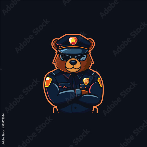 police mascot logo design

