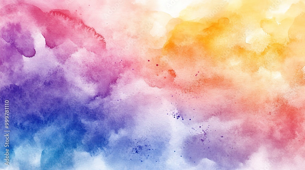Obraz premium Vibrant Abstract Watercolor Background Design