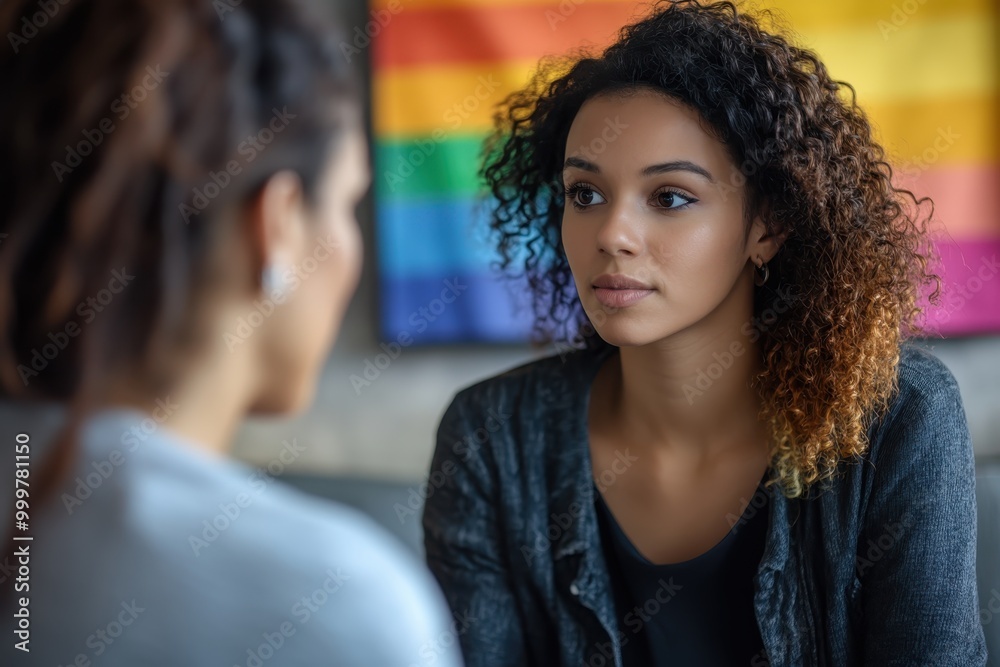 Intimate Conversation Between Two Women Intimate Conversation Between Two Women