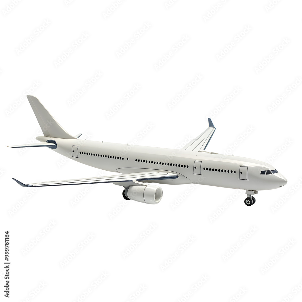 A sleek, modern airplane model with multi-colored wings is displayed A sleek, modern airplane model with multi-colored wings is displayed