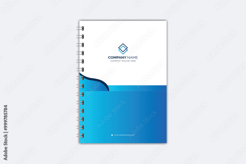Professional modern creative notebook cover template Professional modern creative notebook cover template