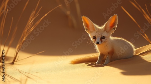 Asset Fennec Fox in Desert