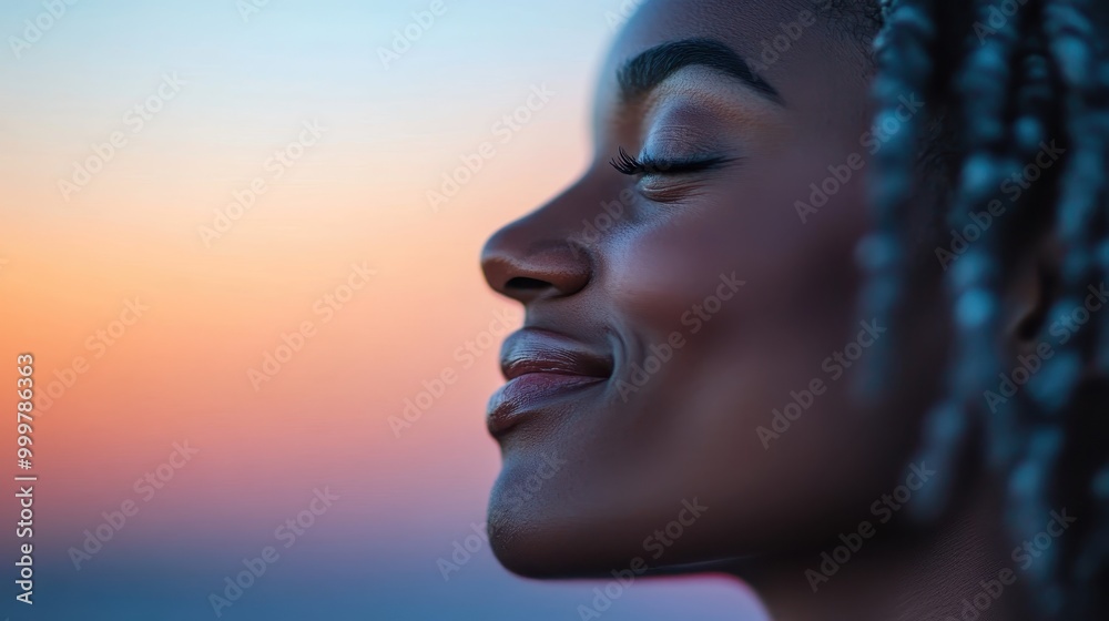 Detailed view of intricate braided hair captured against the backdrop of a stunning and colorful sunset, emphasizing the contrast between the hair's texture and the vibrant sky. Detailed view of intricate braided hair captured against the backdrop of a stunning and colorful sunset, emphasizing the contrast between the hair's texture and the vibrant sky.