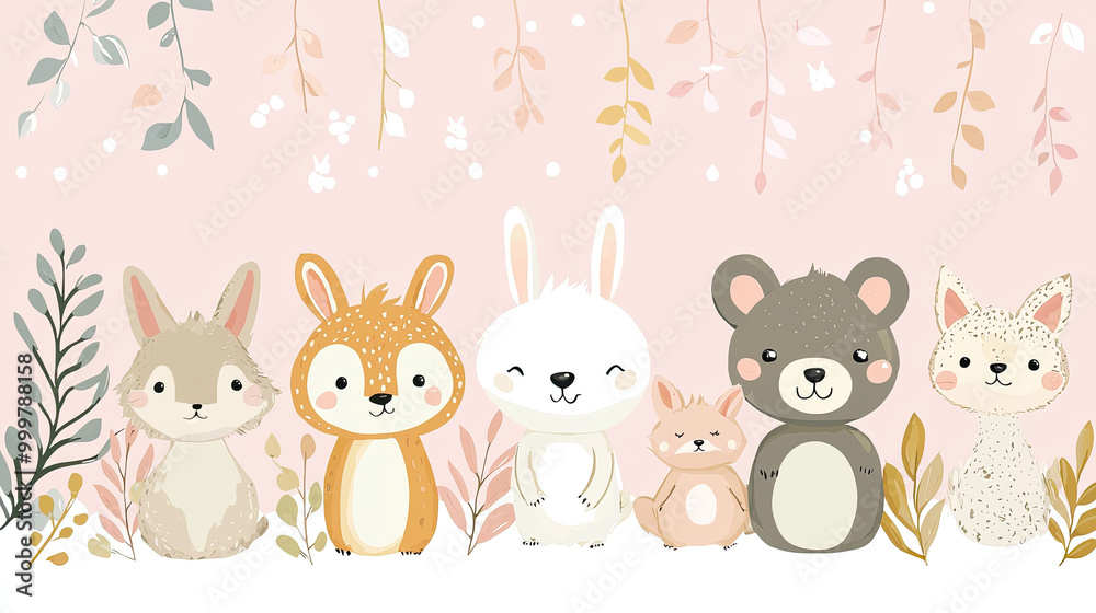 Vector animal background Vector animal background