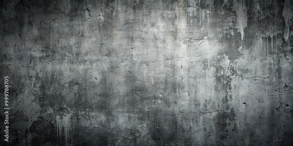 Fototapeta premium Grunge concrete wall dark and grey texture, vintage background