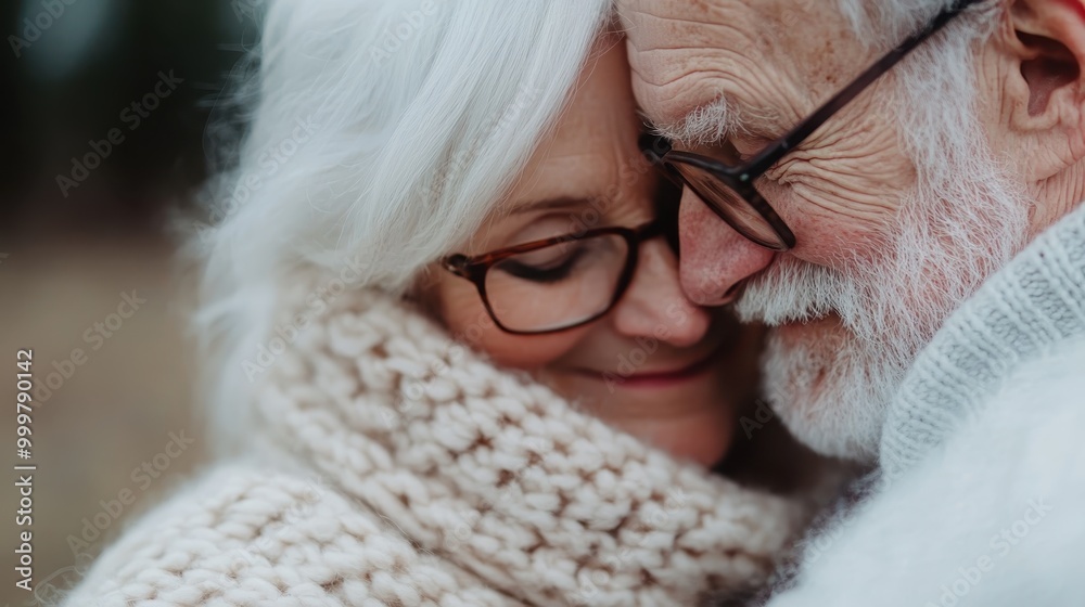 A close-up image of a senior wearing glasses and a warm knit scarf, evoking feelings of warmth, coziness, and the comfort of aging gracefully in chilly weather. A close-up image of a senior wearing glasses and a warm knit scarf, evoking feelings of warmth, coziness, and the comfort of aging gracefully in chilly weather.