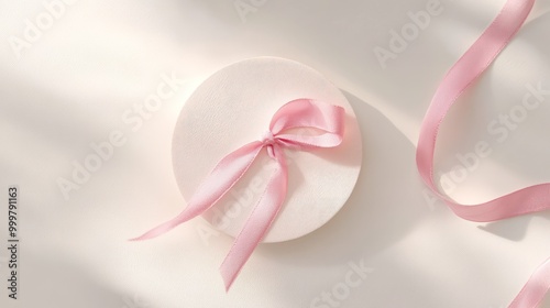 Elegant Gift Box with Pink Ribbon