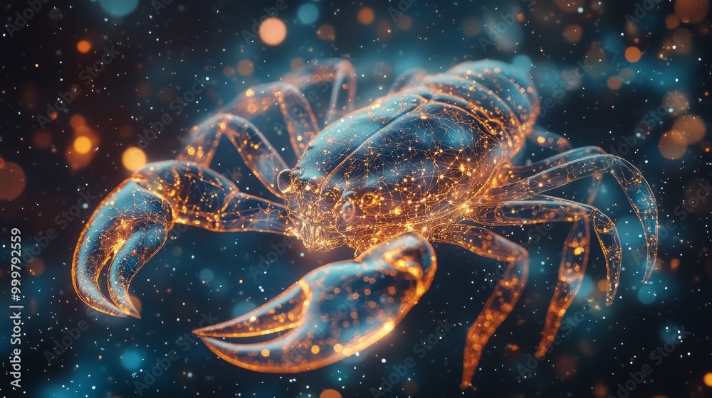 Glittering Crab in Universe Glittering Crab in Universe
