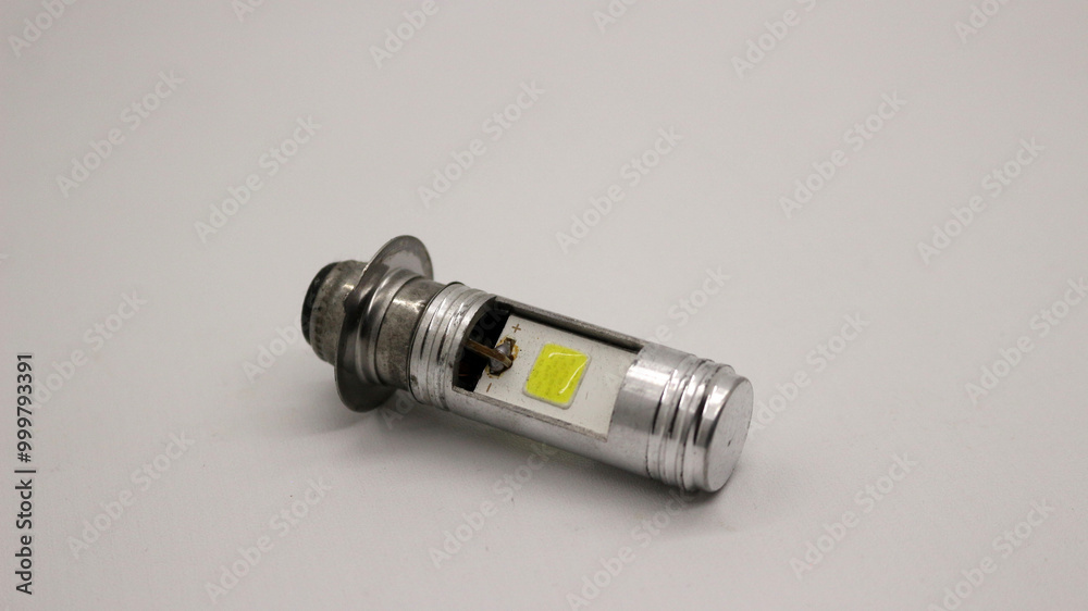 Broken motorcycle light bulb Broken motorcycle light bulb