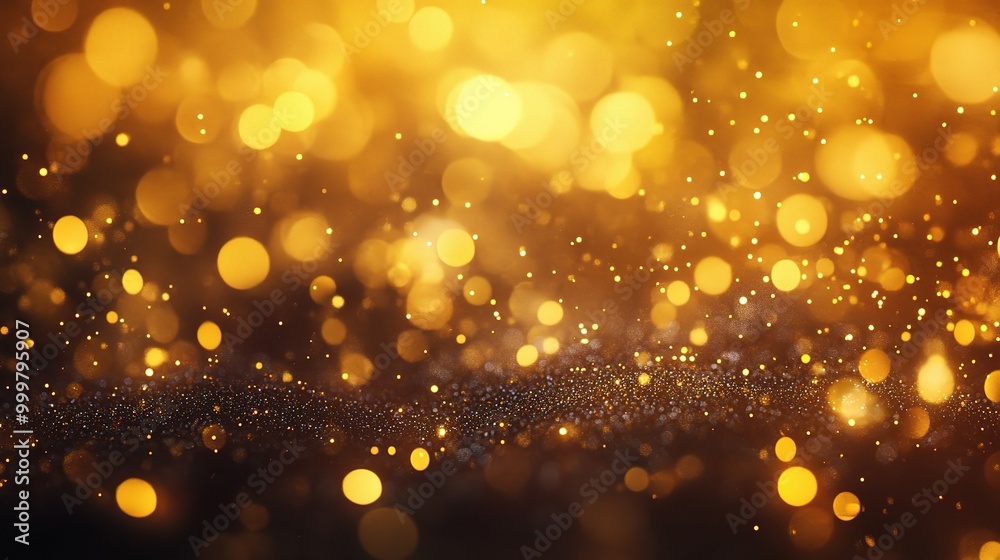 Golden Bokeh Background for Creative Projects Golden Bokeh Background for Creative Projects