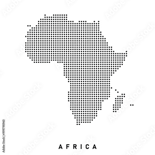 Dotted Map of Africa 