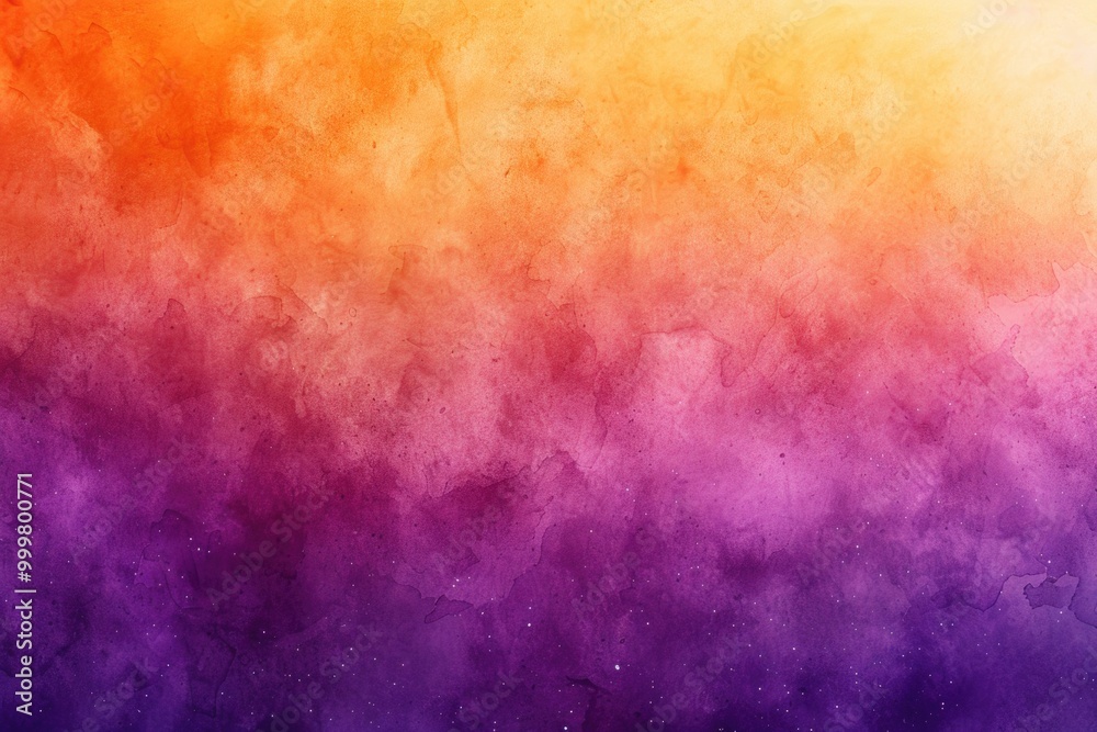 A beautiful watercolor painting of a vibrant sunset sky with shades of purple and orange A beautiful watercolor painting of a vibrant sunset sky with shades of purple and orange