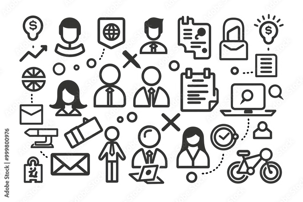 Set of colorful icons on a white background for various uses Set of colorful icons on a white background for various uses