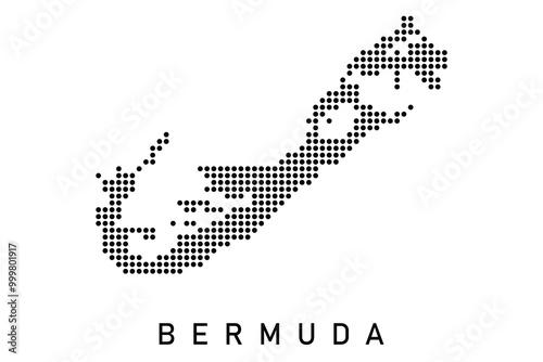 Dotted Map of BERMUDA 