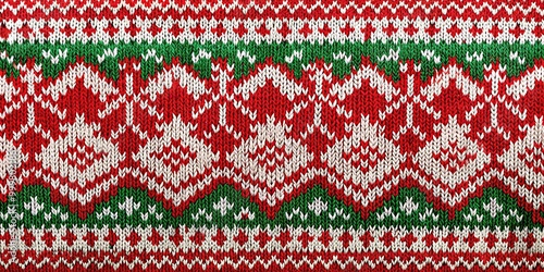 High angle Christmas sweater texture background perfect for holiday wallpaper or design projects