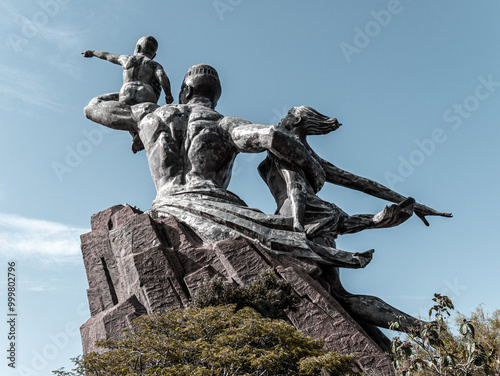 African Renaissance Monument in Dakar, Senegal - Backside Landscape shot 2
