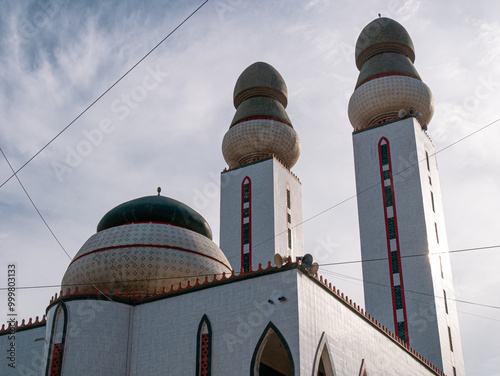 Mosque of the Divinity, Dakar, Senegal - Backside sunset shot