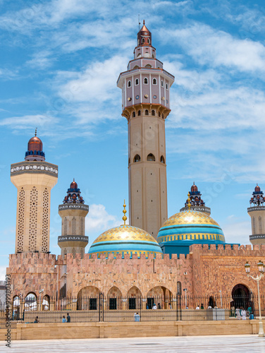 Great Mosque of Touba, Senegal on a sunny afternoon - Portrait shot photo