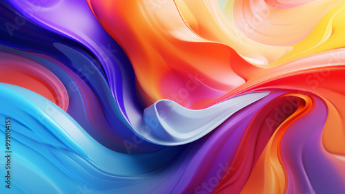 Wallpaper Mural Vibrant Liquid Paint Motion: Dynamic Patterns for Design and Creative Projects Torontodigital.ca