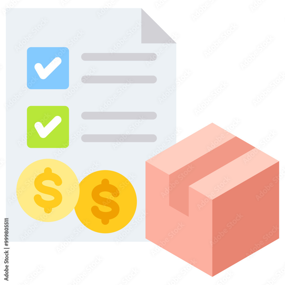 Obraz premium Shipping Cost Icon