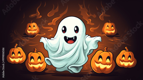Cute Charming Halloween Ghost