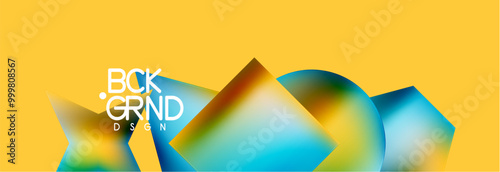 Fluid color geometric shapes abstract background. Vector Illustration For Wallpaper, Banner, Background, Card, Book Illustration, landing page