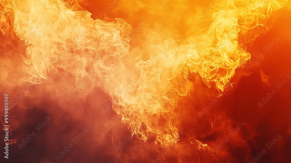 Fiery Abstract Background with Swirling Flames Fiery Abstract Background with Swirling Flames
