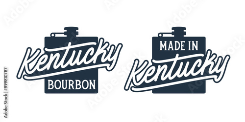 Kentucky. Hand drawn USA state name calligraphy on white background. Modern typography for t shirt prints, posters, stickers, cards, souvenirs. Vector vintage illustration.