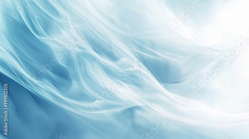 Soft Blue Abstract Flowing Texture Background