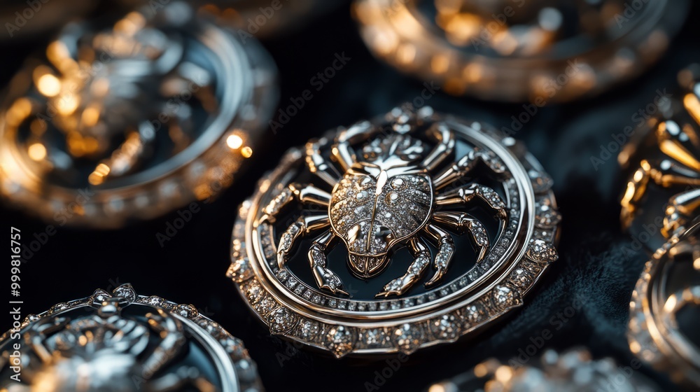 Decorative Spider Brooches Decorative Spider Brooches