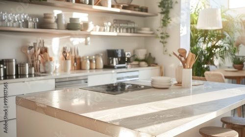 Kitchen Countertop with Sunlight